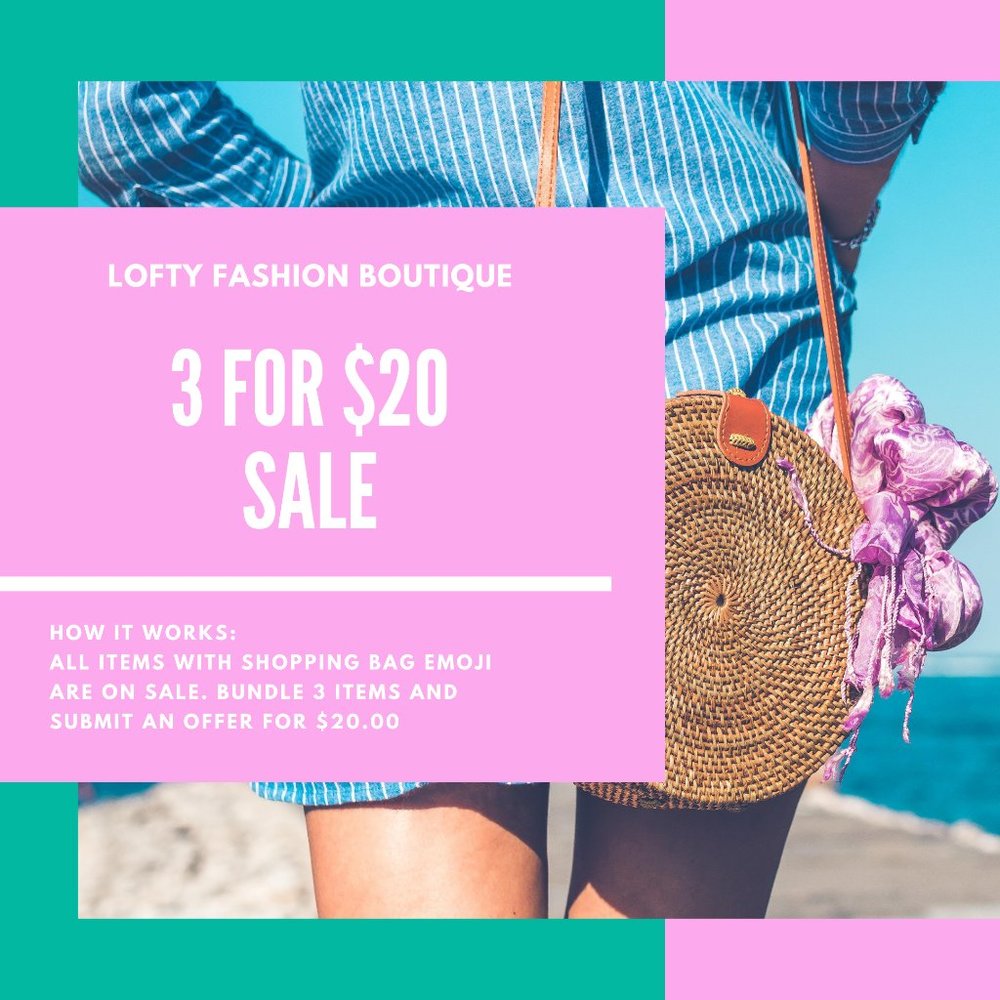 🛍 3 for $20 Sale 🛍
